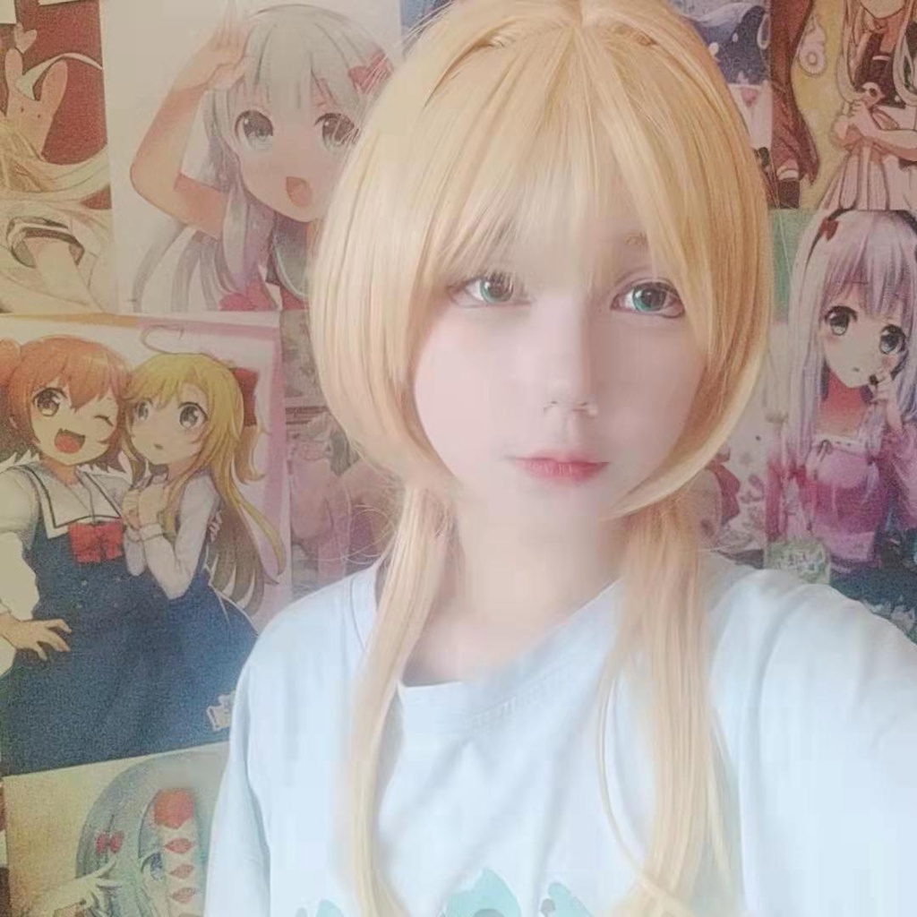 Tóc Giả Bằng Sợi Tổng Hợp Kháng Nhiệt Hóa Trang Nhân Vật Anime Sakura Kinomoto