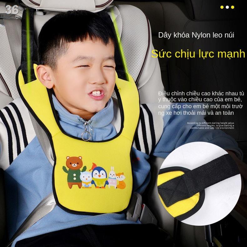 TBộ điều chỉnh dây an toàn cho trẻ em trên ô tô chống đột quỵ cổ che vai ghế bé dễ dàng và xách tay Giá đỡ