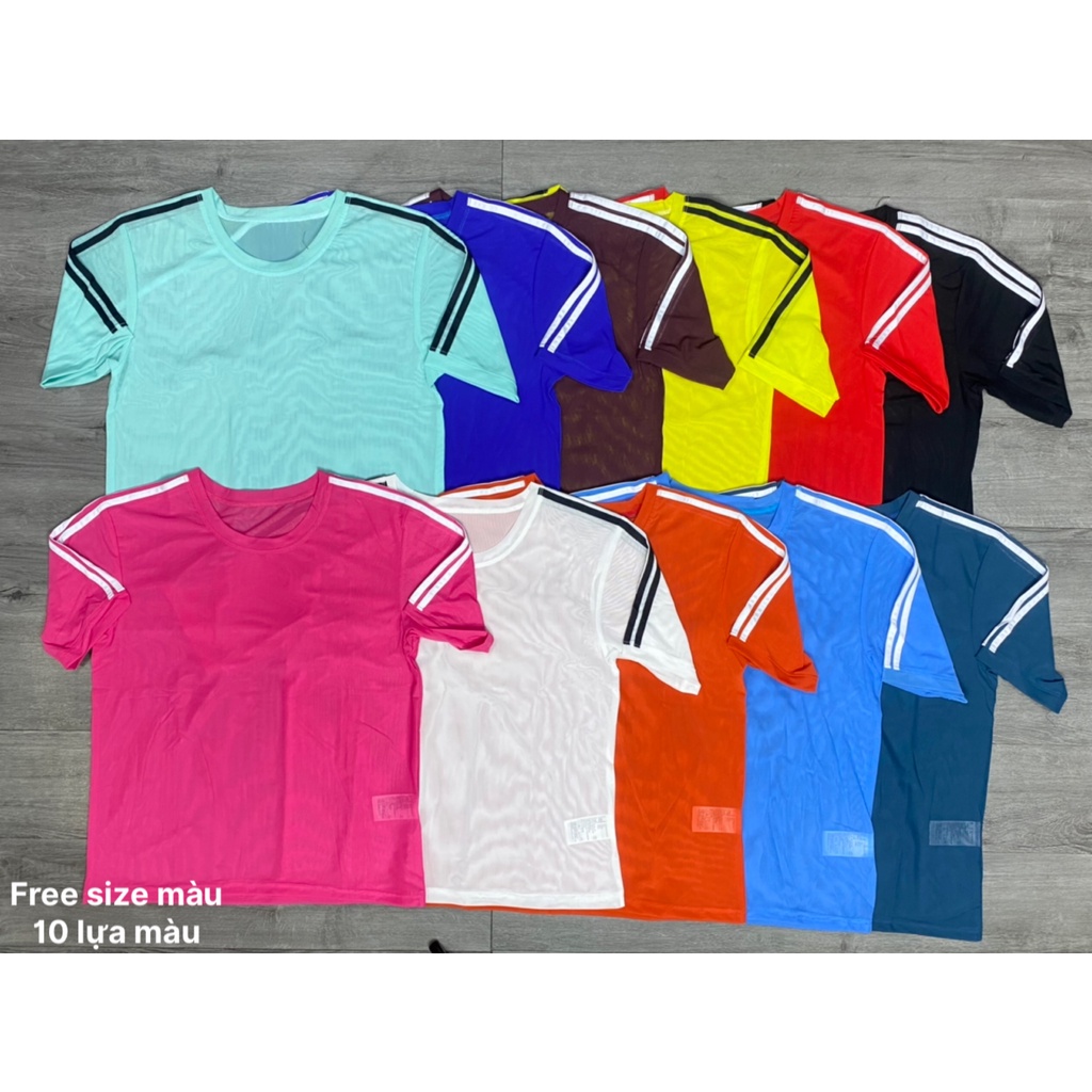 Áo lưới 3 sọc tập Gym yoga