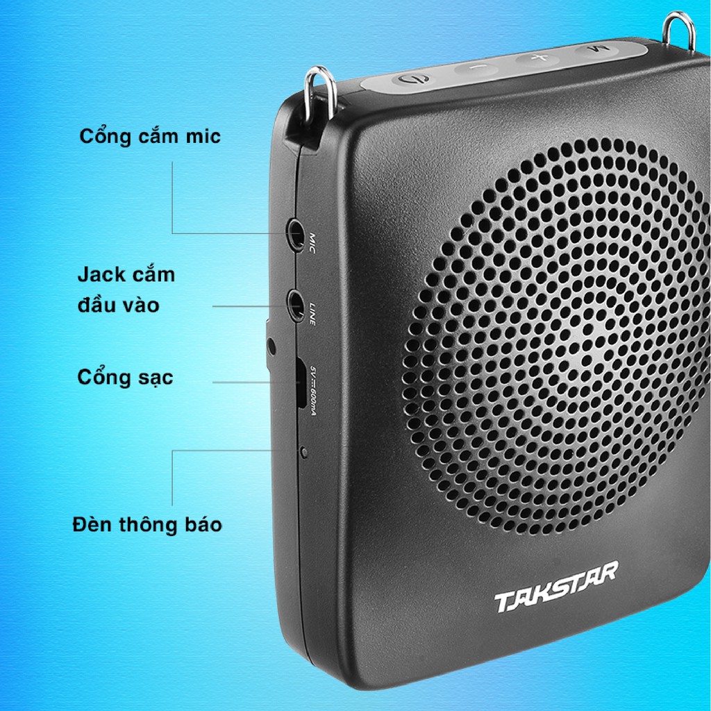 【Chính hãng】Takstar  E128 loa mic Máy trợ giảng, loại có dây, Bluetooth, sạc nhanh, Giáo viên, hướn dẫn viên