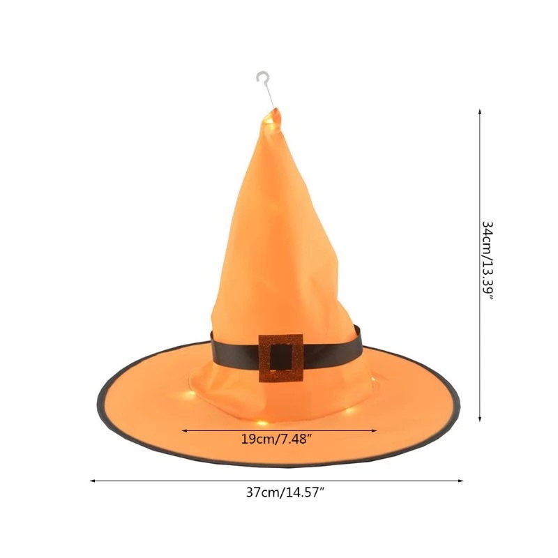 Đèn Lồng LED Hình Nón Phù Thủy Trang Trí Halloween