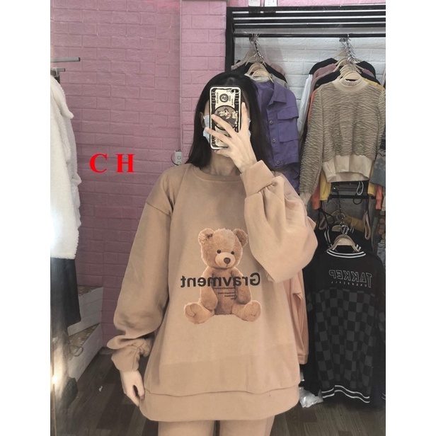 Bộ nỉ gấu GRA CH12