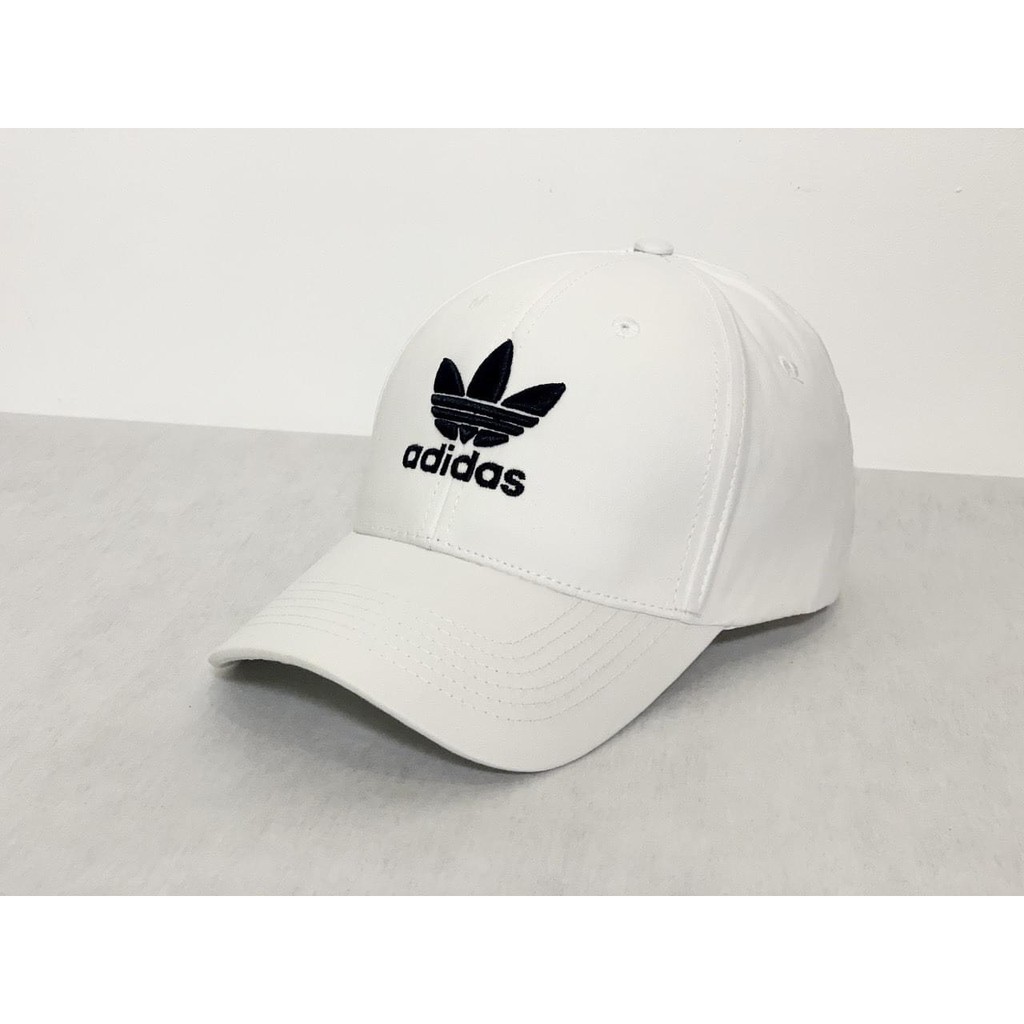 Nón kết Mũ lưỡi trai Adidas trắng logo thêu đen tinh tế Free Size Full hộp