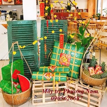 quang gánh trang trí ngày tết size 70 thúng 35