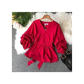 Áo Kiểu Peplum Tay Cách Điệu