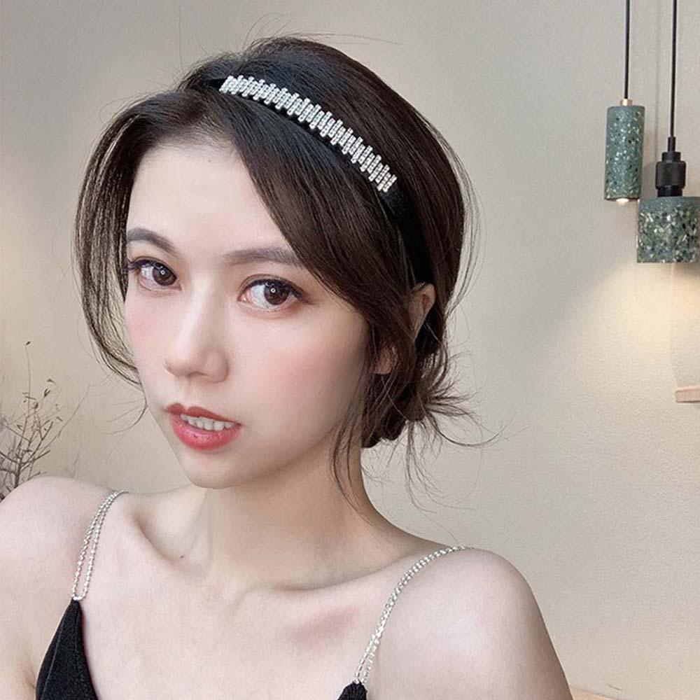 Băng đô cài tóc đính đá nữ tính