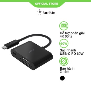 Mua Cáp chuyển đổi USB Type C sang VGA Belkin cao cấp - Hàng Chính Hãng - Bảo Hành 2 Năm - AVC001bt