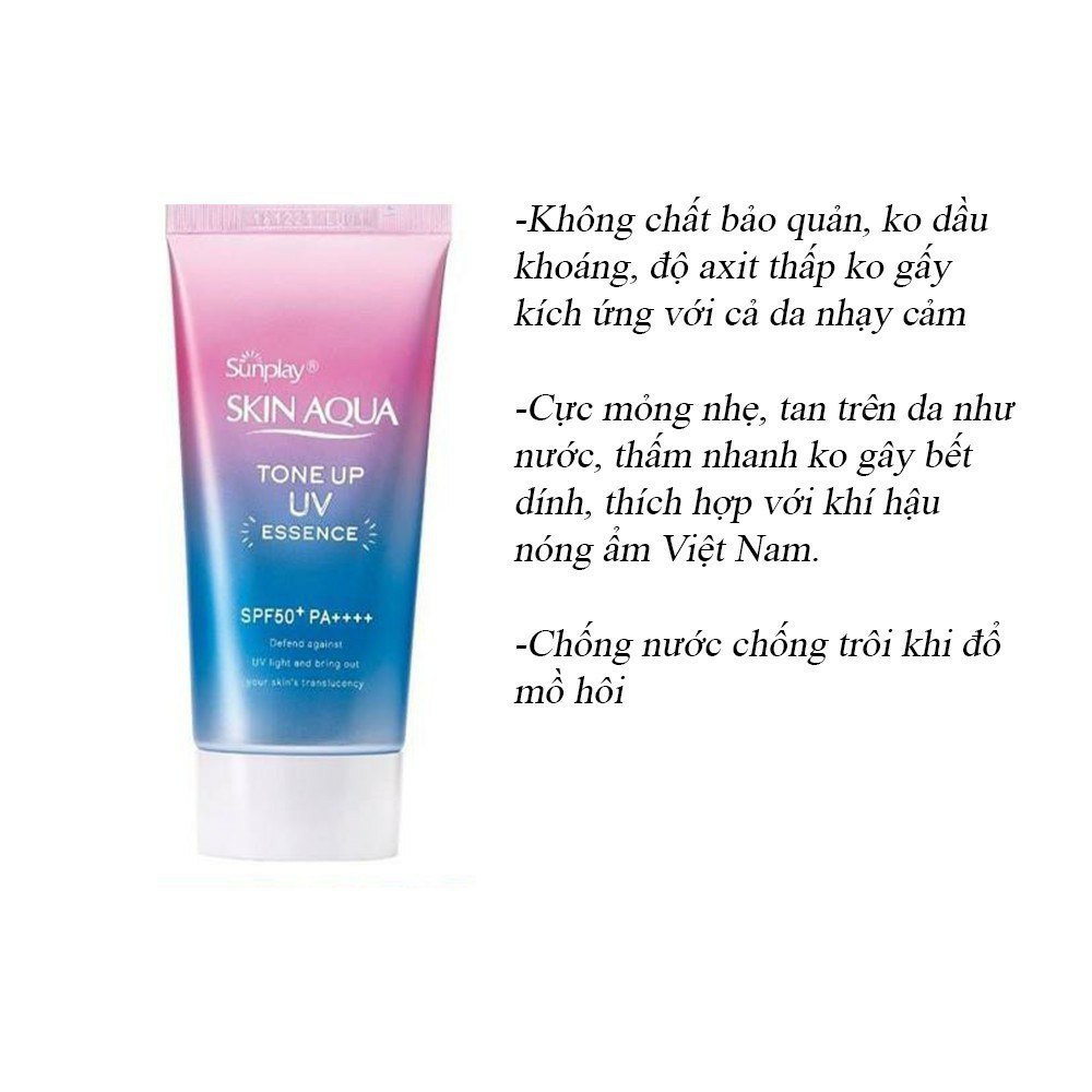 Kem chống nắng Sunplay-Kem chống nắng kiềm dầu nâng tông Sunplay Skin Aqua Tone Up UV Milk 50g