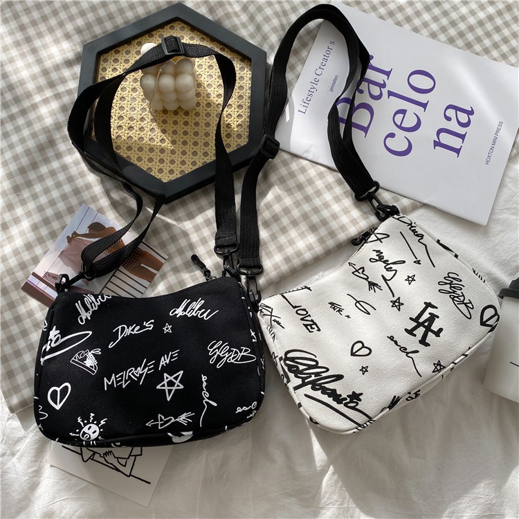 Túi Đeo Chéo Nữ Vải Canvas - Túi Tote Phong Cách Ullzzang GN03