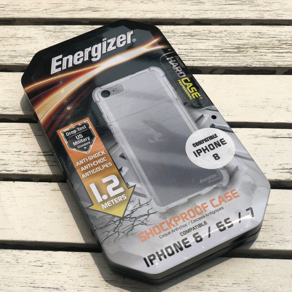 Combo sạc dự phòng 10,000mAh UE10053 + Ốp lưng trong Energizer chống sốc 1.2m cho iPhone 6/7/8 - ENCMA12IP7TR
