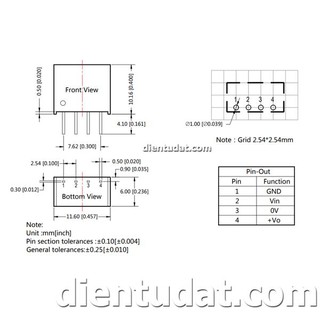 Module Nguồn Cách Ly 3V B0503S-1W