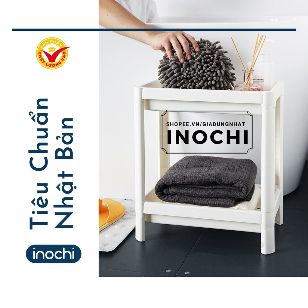 Kệ Đa Năng 2 Tầng Inochi Nhựa Dùng Để Đựng Gia Vị Nhà Bếp Đựng Đồ Thực Phẩm Hoặc Làm Giá Để Đồ Nhà Tắm Phòng Ngủ