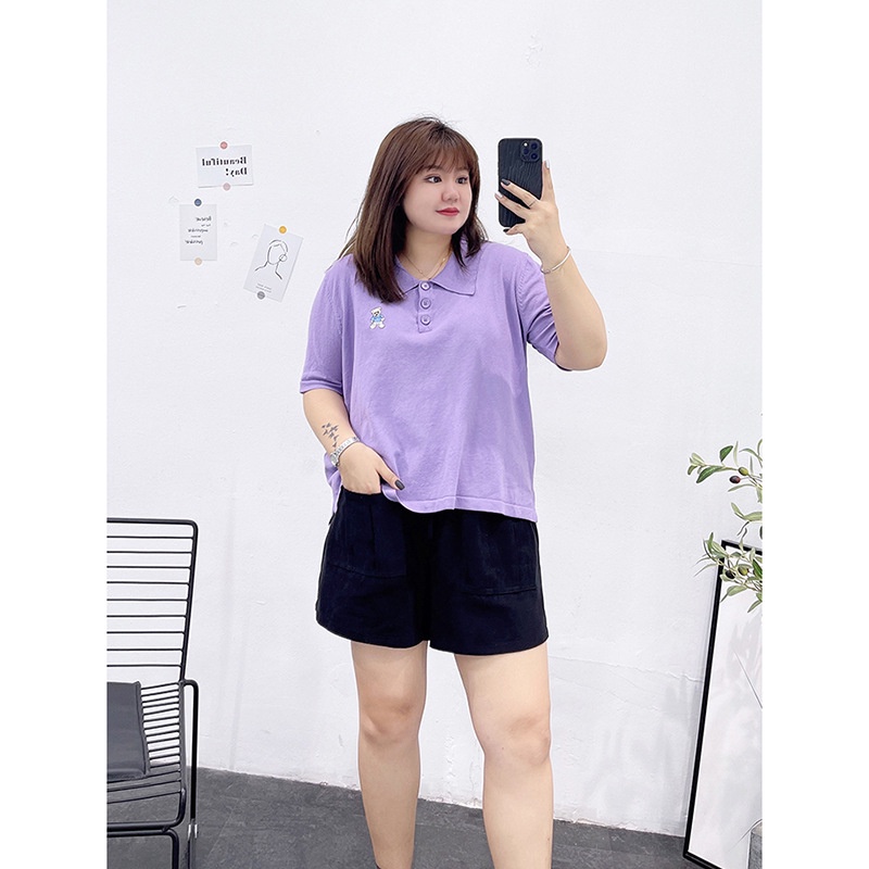 Áo Thun Polo Nam Nữ Form Rộng Chất Cotton Mềm Mát In Hình Chú Gấu Bông Dễ Thương Phong Cách Thời Thượng Lôi Cuốn TTQ0370