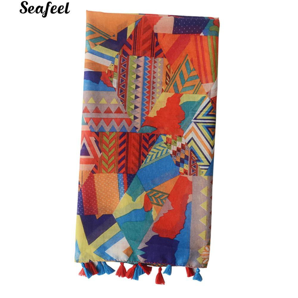 Khăn Quàng Cổ In Họa Tiết Thời Trang Nữ Tính