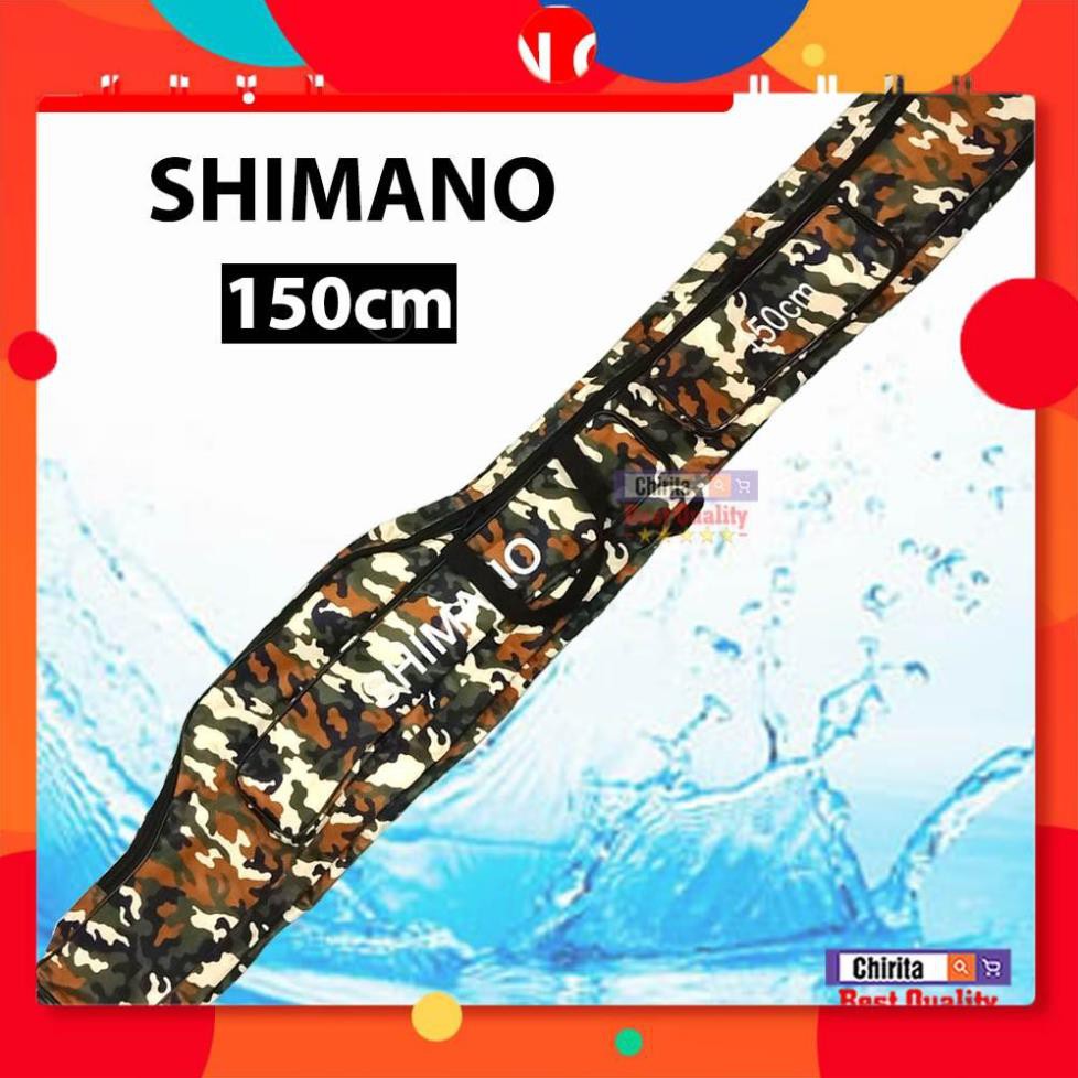 Túi Đựng Cần Câu Cá Nhật Bản SHIMANO - Kích Thước 150cm Cao Cấp Siêu Bền