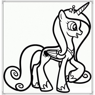 Vở tô màu cho bé Pony