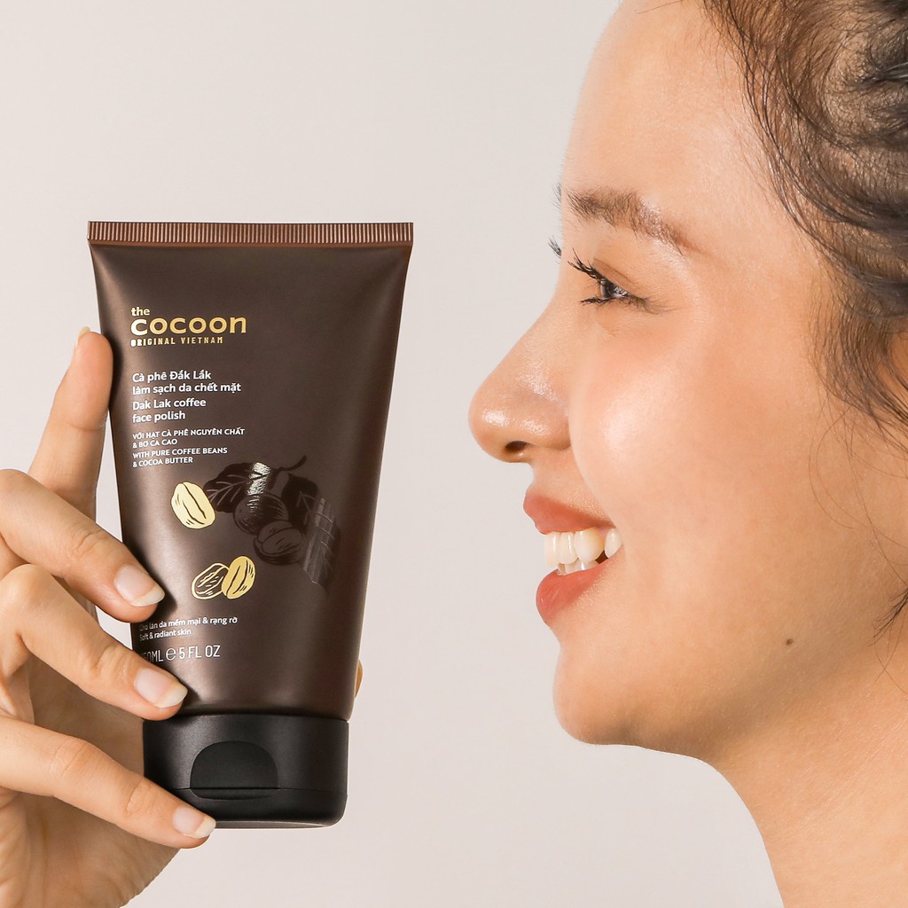 [CHÍNH HÃNG] Cà Phê Đắk Lắk Làm Sạch Da Chết Mặt Cocoon 150ml (Face scrub)