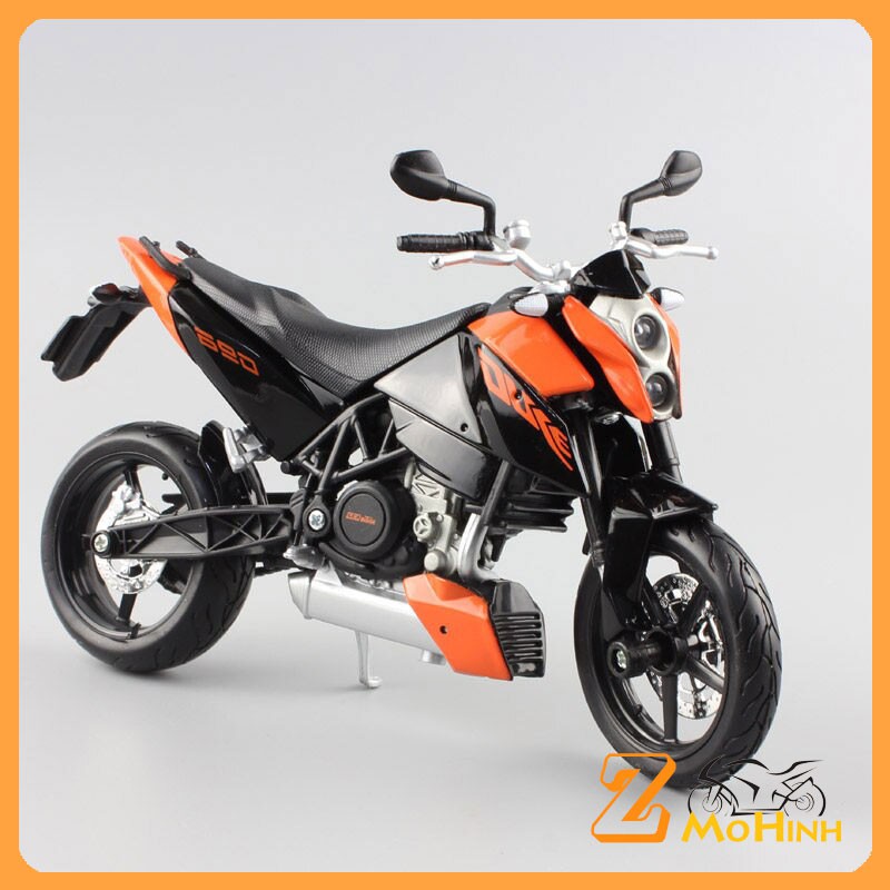 XE MÔ HÌNH MOTO Siêu xe KTM 690 DUKE - MAISTO tỷ lệ 1:12