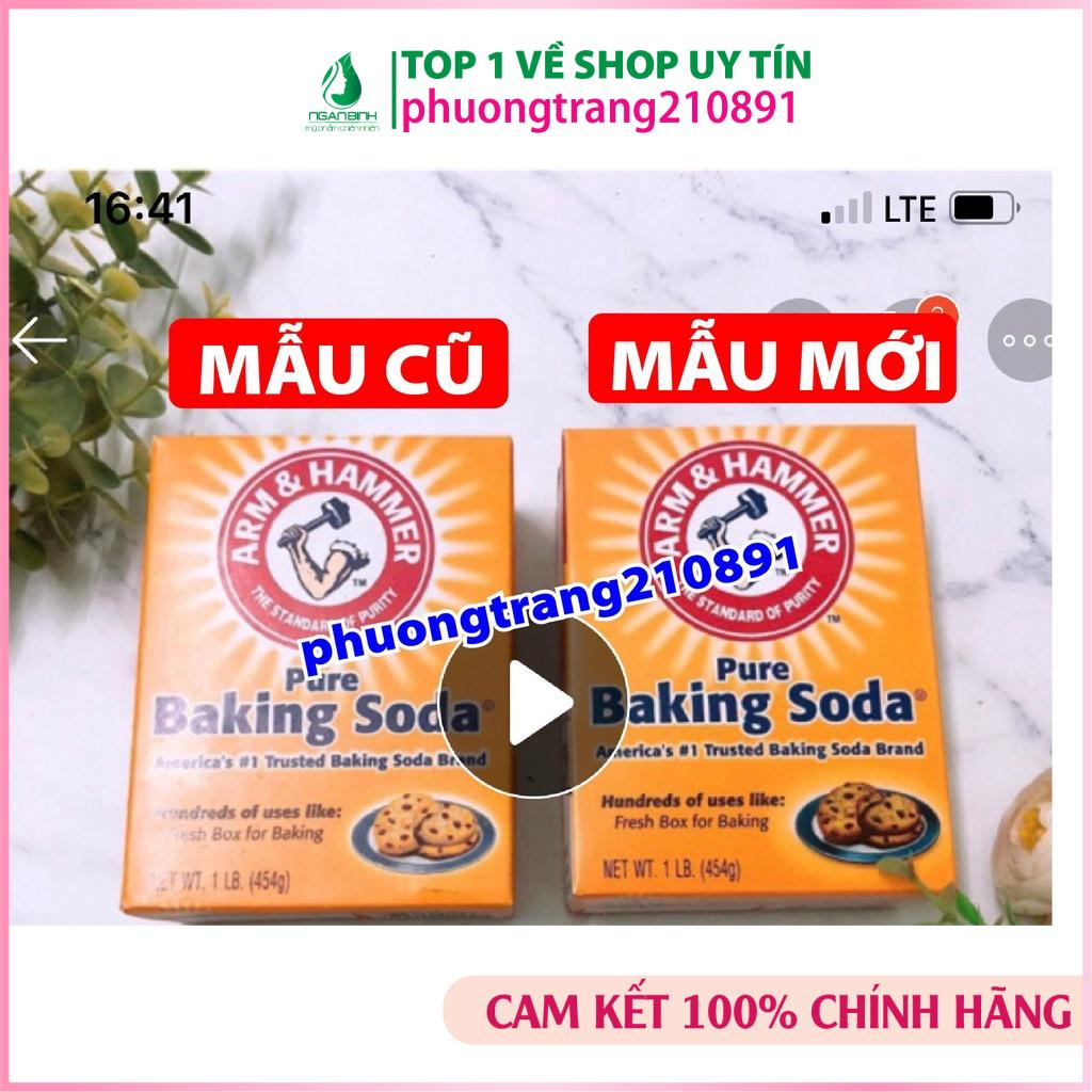 Bakingsoda Mỹ 454gr- Tẩy Trắng răng, Thơm miệng, Giảm mụn, Mịn da, Khử mùi, Tẩy da chết hiệu quả...