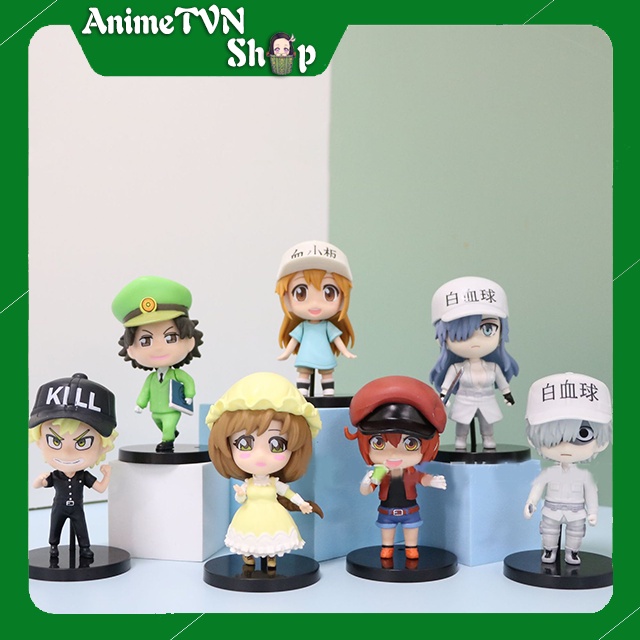 (Có lẻ) Set Combo 7 Mô hình Figure Anime/Manga Cells at Work (Hataraku Saibou)