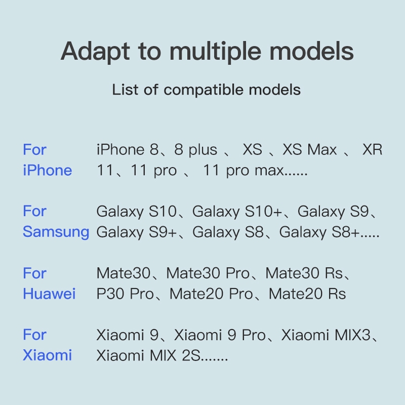 KUULAA Bộ sạc nhanh không dây KL-CD14 15W Tiện dụng cho iPhone X / XS Max XR 8 Plus / Samsung