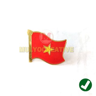 Huy Hiệu Cài Áo Hình Cờ Việt Nam