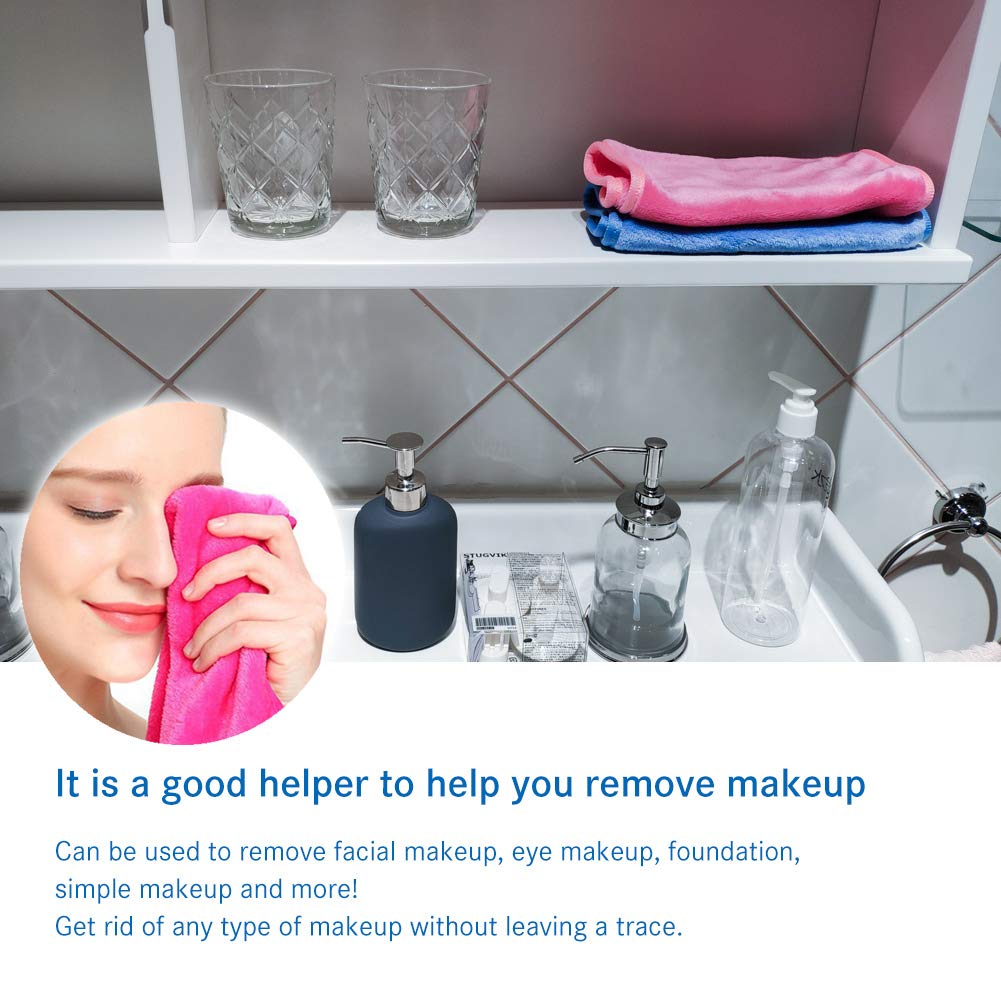 [ Makeup Remover Cloth ] [ Reusable Microfiber Facial Cleansing Towel ] [ Remove Makeup Instantly with Just Water ]