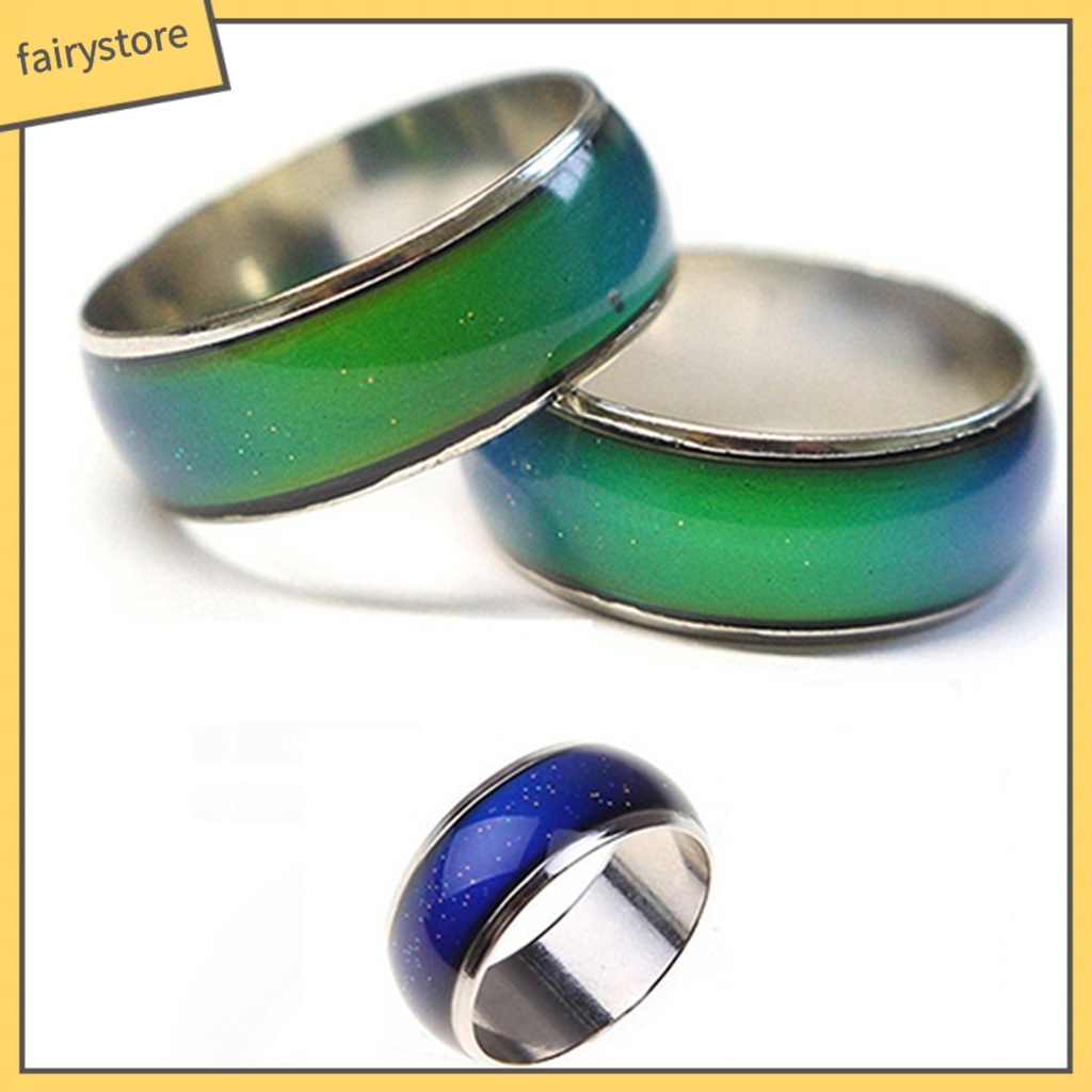 Nhẫn thay đổi màu sắc theo nhiệt độ sáng tạo dành cho nam và nữ