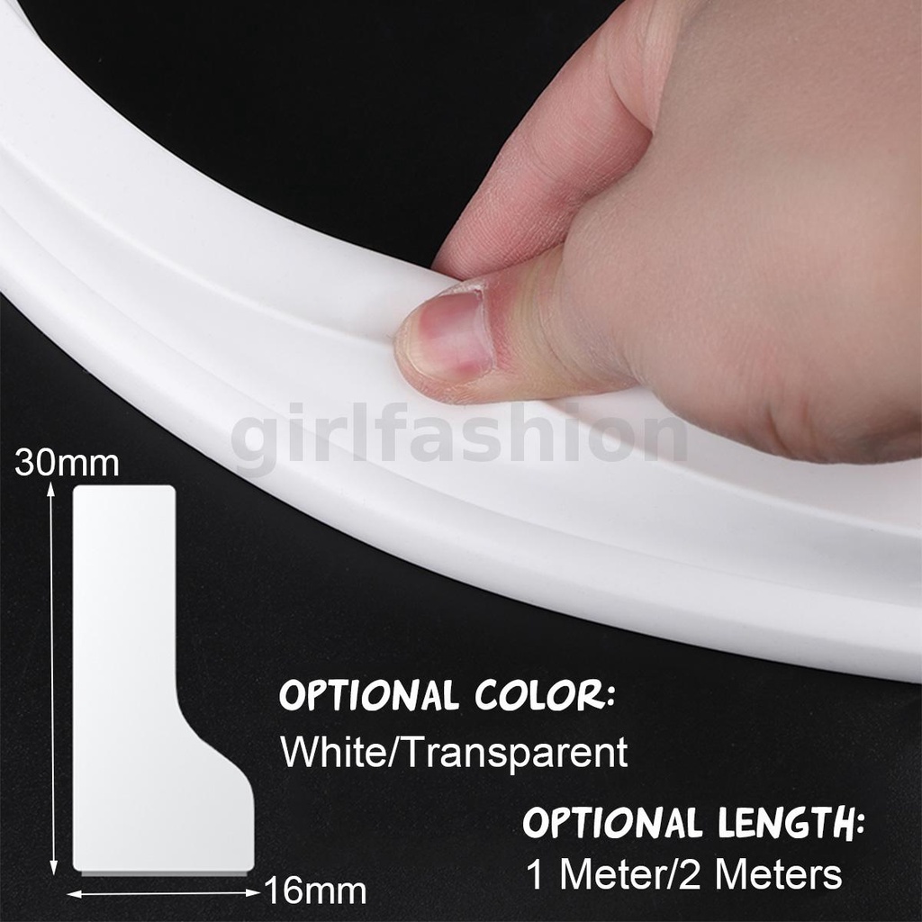 Dải Chắn Nước Bằng Silicone Tự Dính Chống Thấm Nước Cho Phòng Tắm Nhà Bếp