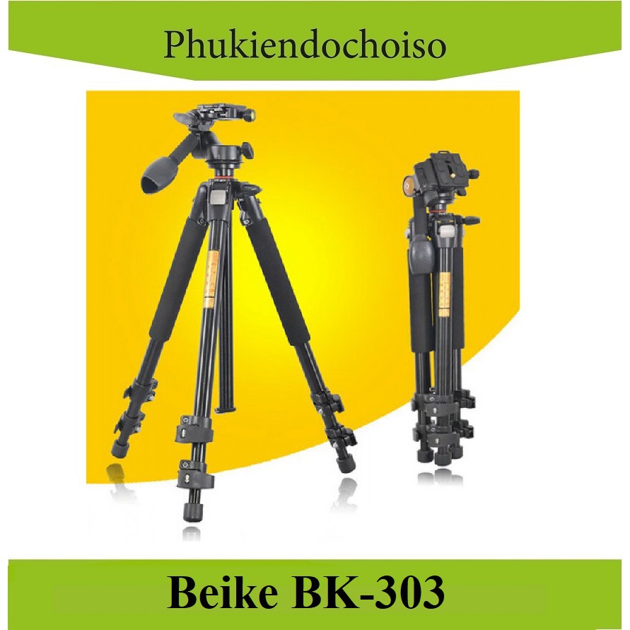 Chân máy ảnh BEIKE BK-303 (China) . Tặng Da cừu - Da thật