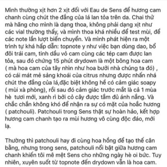 Nước hoa Dyptique Eau de Sens 100ml fullseal