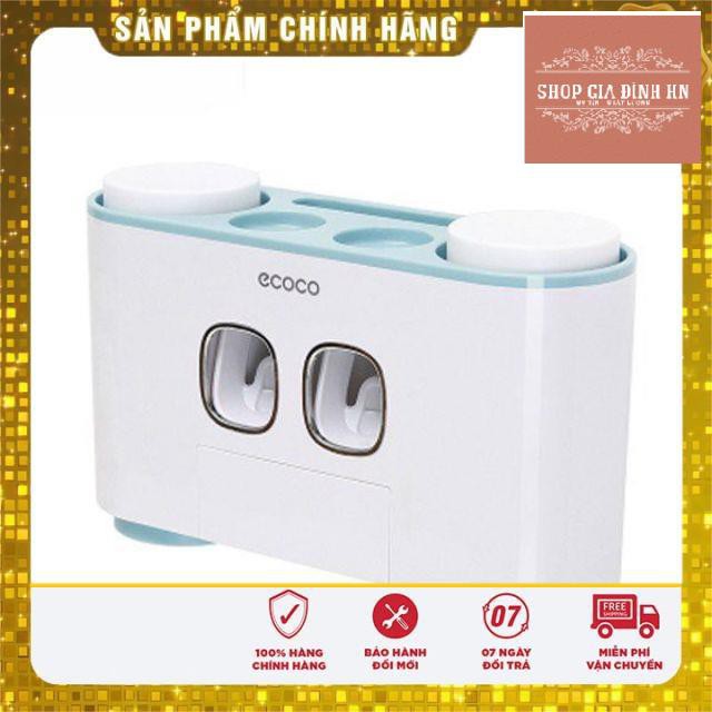 Bộ nhả kem đánh răng tự động cao cấp Ecoco kèm 4 cốc