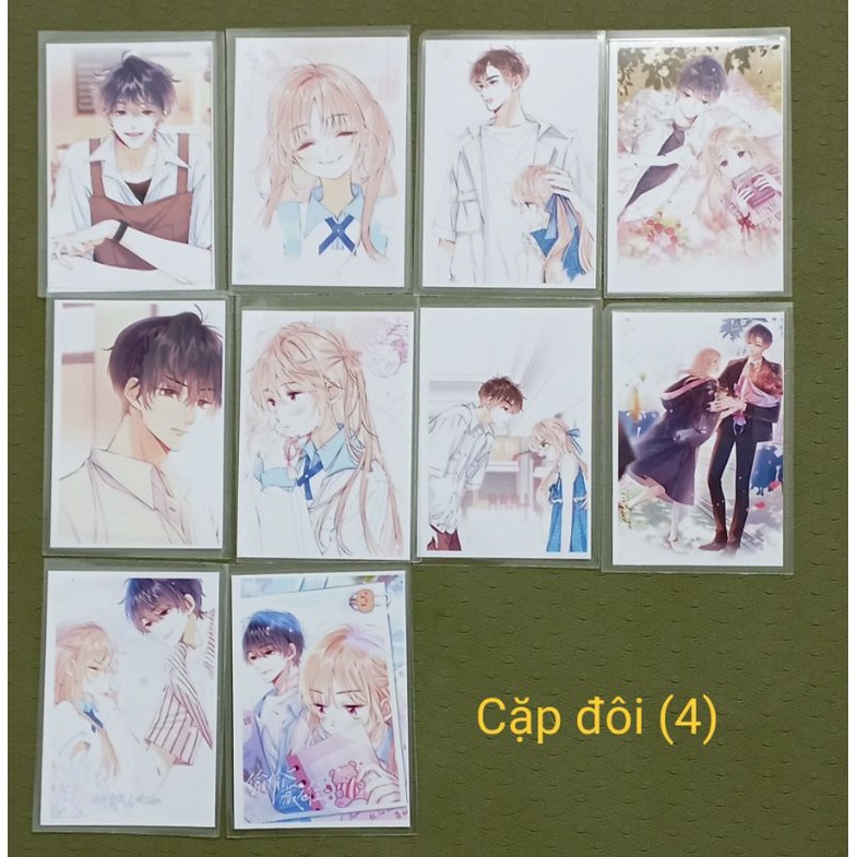 Hộp ảnh Postcard ngẫu nhiên Vụng trộm không thể giấu  siêu đẹp không phai màu cứng cáp. Ảnh thật