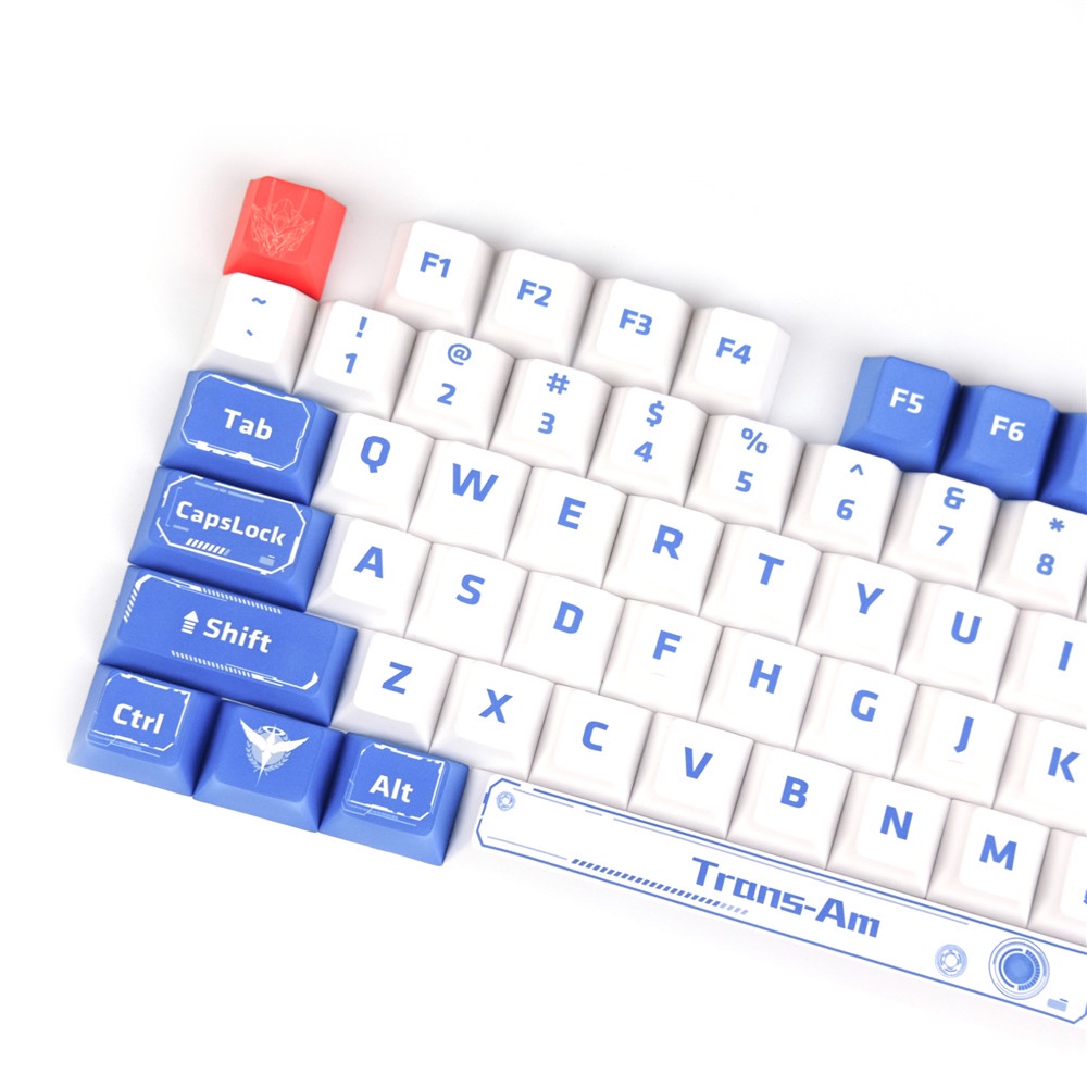GMK Gundam Mecha Warrior keycaps, 125 phím keycaps Cherry Profile DYE-SUB Cá nhân hóa GMK Keycaps cho bàn phím cơ