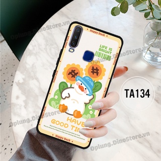 Ốp lưng Vivo Y12/Y15/Y17/U10 in hình chú vịt vui vẻ may mắn, Lucky Duck dễ thương bo viền bảo vệ camera.