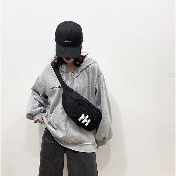 HeyMister - Túi bao tử HeyMister Black-White Bag nam nữ HM10 | BigBuy360 - bigbuy360.vn