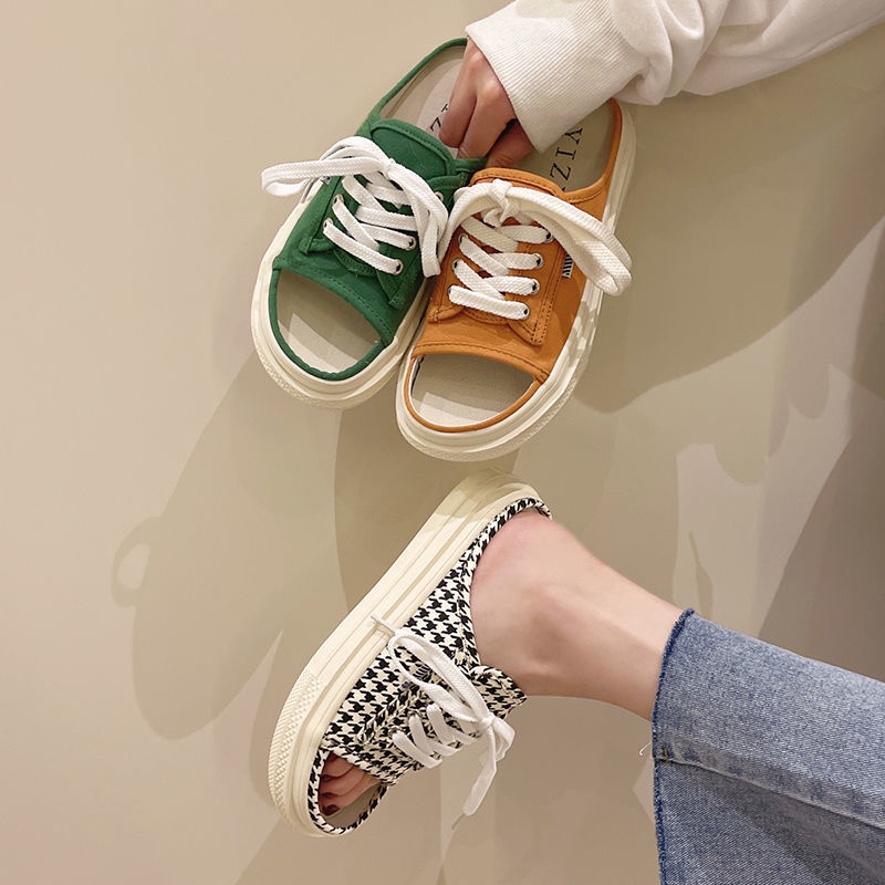 Dép Sandal Đế Dày Thời Trang Xuân Hè 2022 Dành Cho Nữ