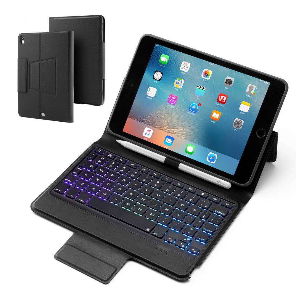 Bàn phím F13 dành cho iPad mini 5 - 7 màu đèn cho bàn phím, thiết kế sang trọng, bàn phím nhạy