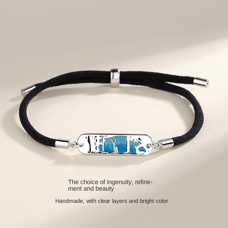 Vòng Đeo Tay Cặp Đôi Cá Voi Và Hươu Bằng Epoxy Làm Quà Tặng Valentine