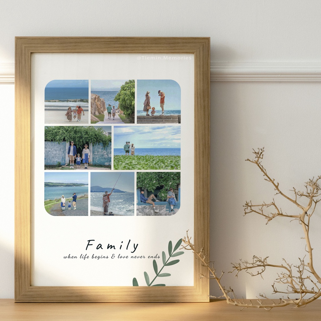 In Ảnh Theo Yêu Cầu - Sáng Tạo 8 Ảnh Kèm Ghi Chú - Size A3, A4 - Tiệm in Memories - In Ảnh Để Bàn, In Hình Treo Tường