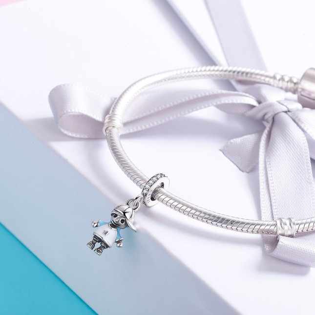 Hạt phụ kiện BAMOER PA5341 họa tiết cậu bé dùng để tự làm vòng đeo tay/ dây chuyền trang sức cho nữ