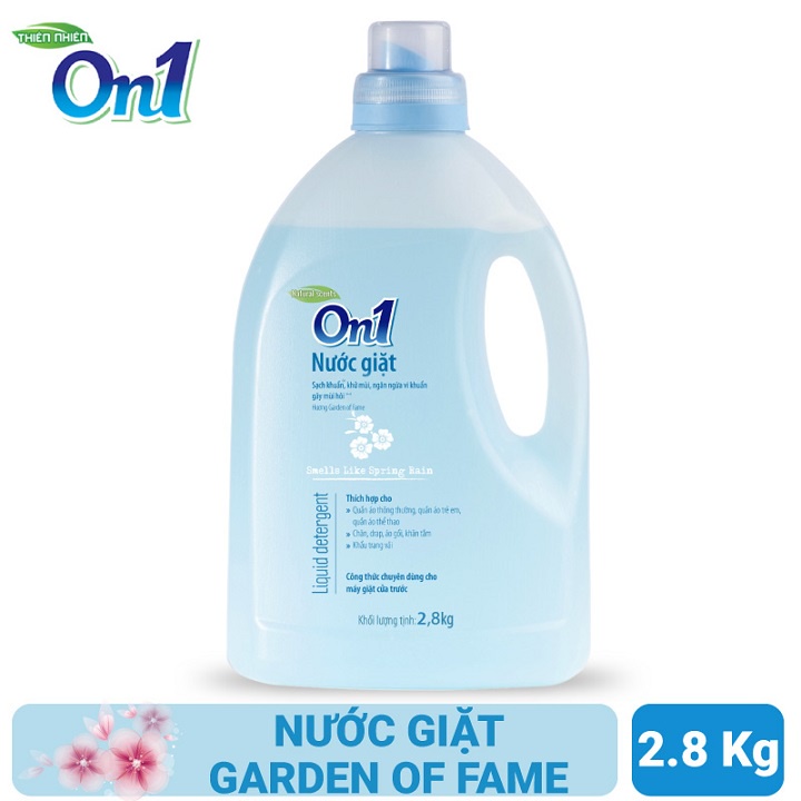 Nước giặt On1 hương Garden of Fame 2.8Kg - Công thức chuyên dùng cho máy giặt cửa trước (NGG2)