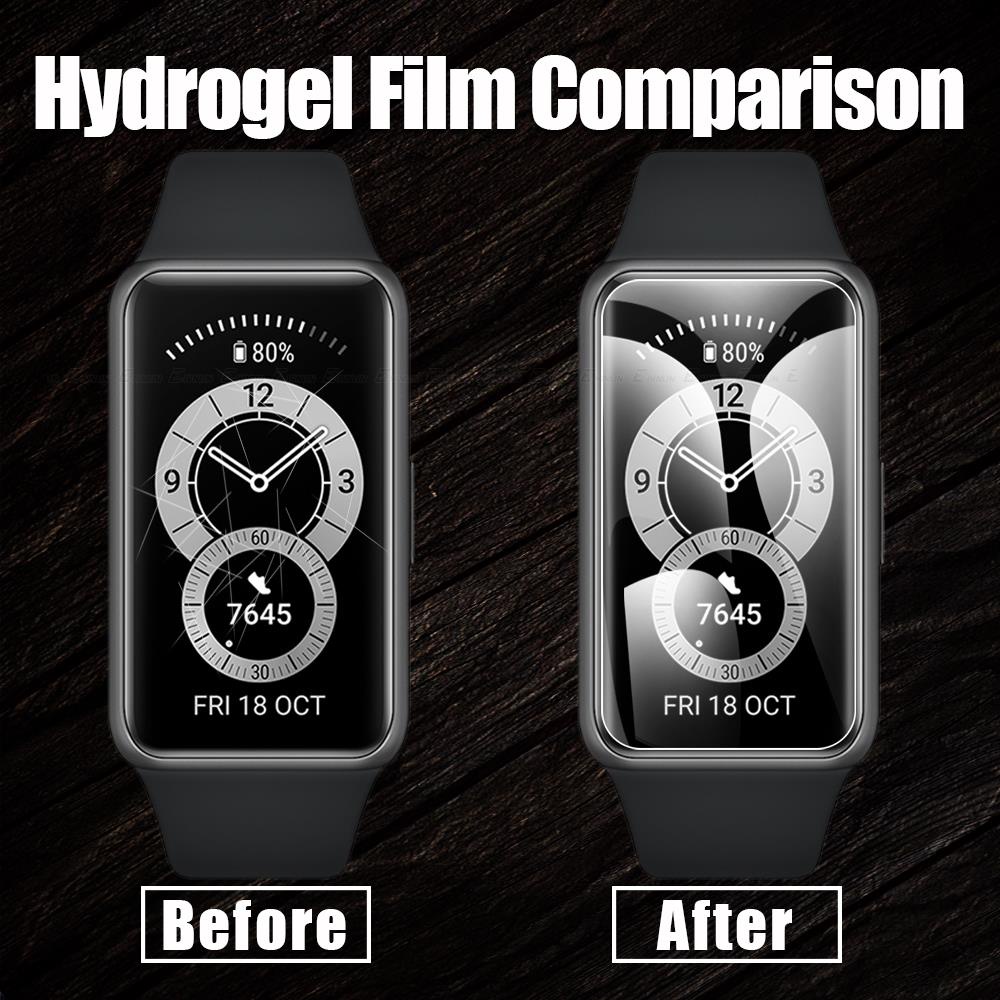 Miếng Dán Hydrogel Mềm Trong Suốt Bảo Vệ Màn Hình Đồng Hồ Thông Minh Huawei Talkand B5 Band 6 Honor 5 4 3