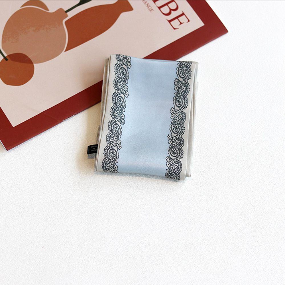 Khăn Choàng Cổ Lụa In Họa Tiết Phong Cách Hàn Quốc Thời Trang Cho Nữ