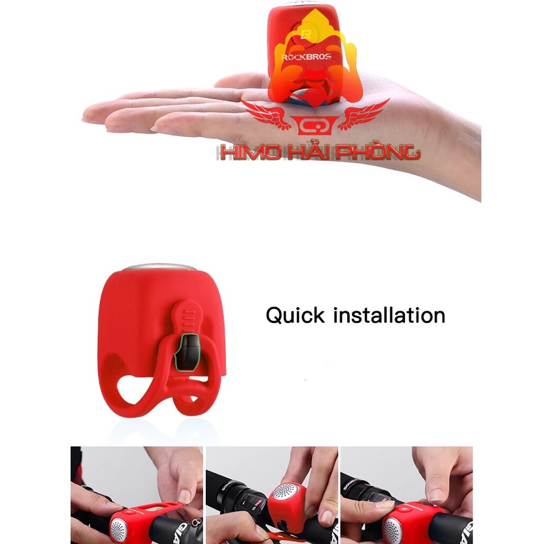 CHUÔNG CÒI ĐIỆN CHO XE ĐẠP ROCKBROS CHÍNH HÃNG SILICOL CHỐNG MƯA