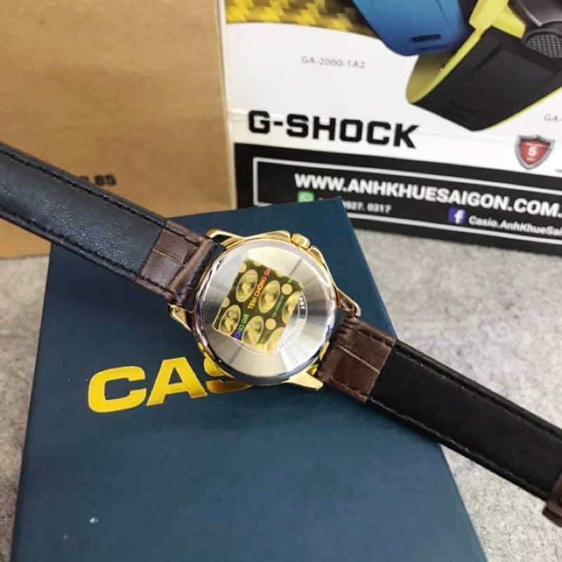 Đồng hồ nữ dây da Casio chính hãng Anh Khuê LTP-V004GL-9AUDF