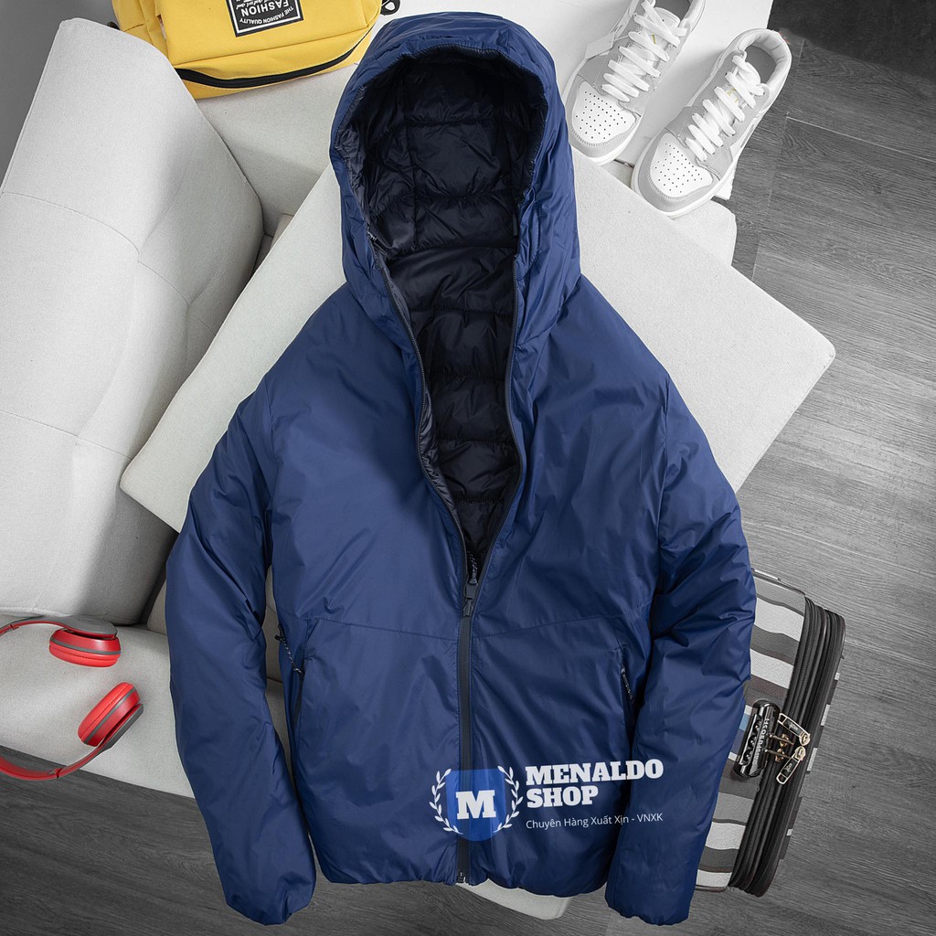 Áo Phao Lông Vũ 2 Mặt Siêu Ấm Chống Nước