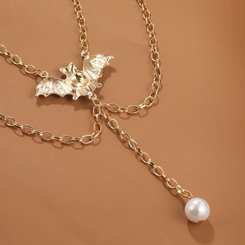 Chuỗi Ngọc Trai Đeo Chân Hình Dơi Độc Đáo Cho Nữ