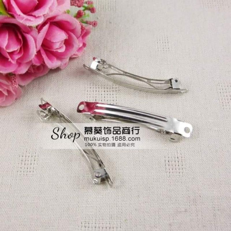 (10 cái)Phôi kẹp tóc, sườn kẹp tóc kích thước 40-60-80mm, nguyên liệu làm kẹp tóc, nguyên liệu diy