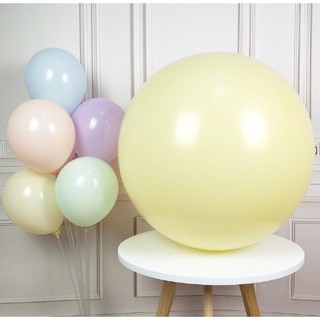 Bong Bóng Sữa Pastel Jumbo Size 24in (60cm) Trang Trí Sinh Nhật Túi 1 Cái.